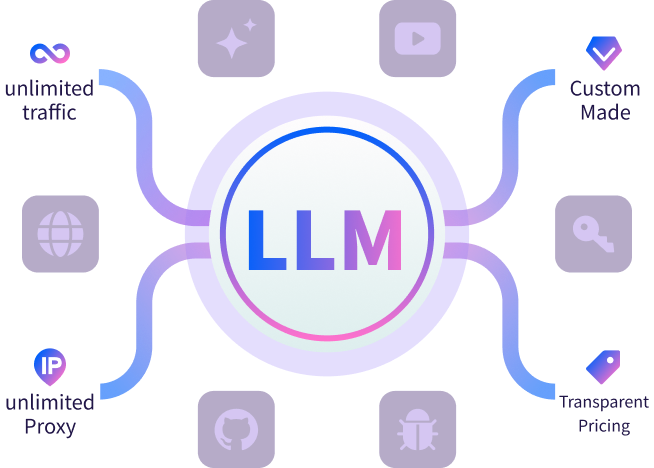 LLM Data Training Illustration Mobile
