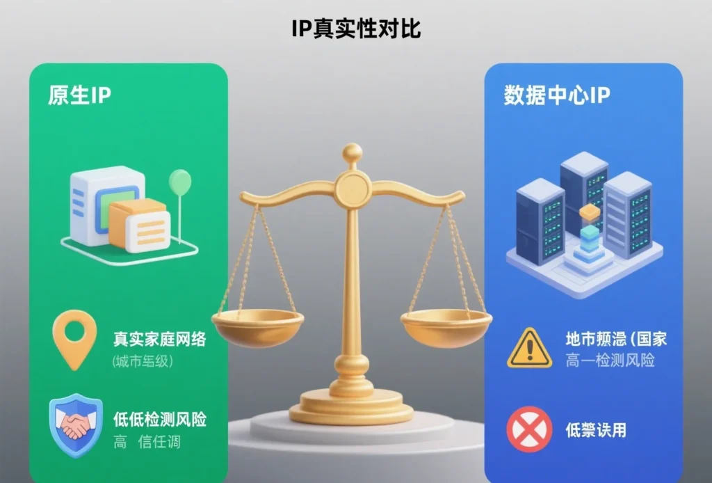 原生IP是什么?比住宅IP、数据中心IP到底强在哪? 原生IP是什么?比住宅IP、数据中心IP到底强在哪?
