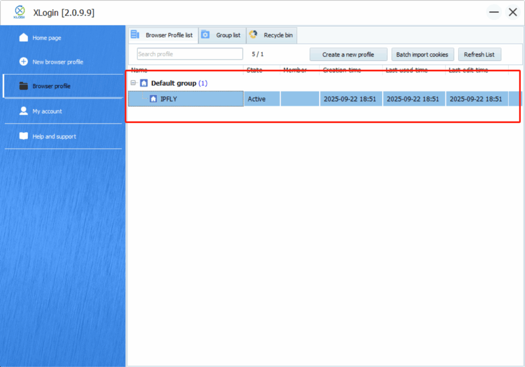 IPFLY Global Proxy Setup Guide for XLogin