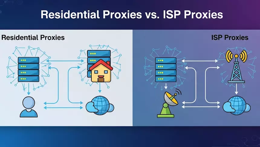 Residential Proxies vs. ISP Proxies: Key Differences Explained