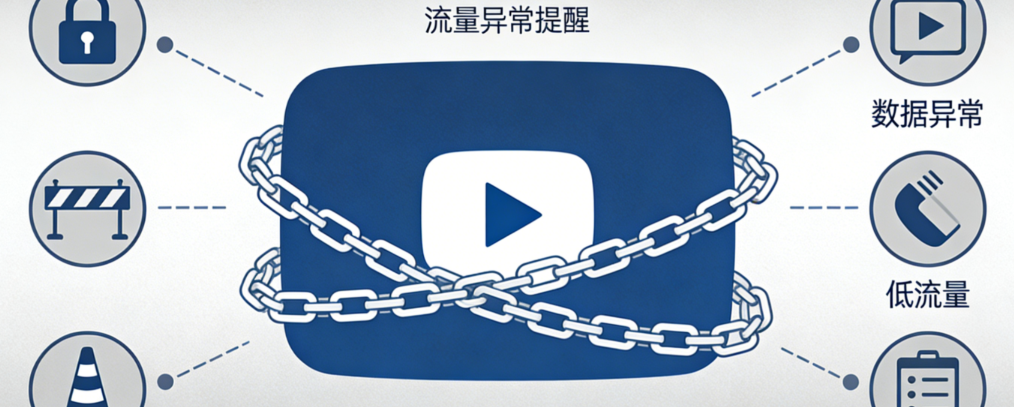 YouTube频道限流怎么办？平台风控逻辑与代理IP破局方案