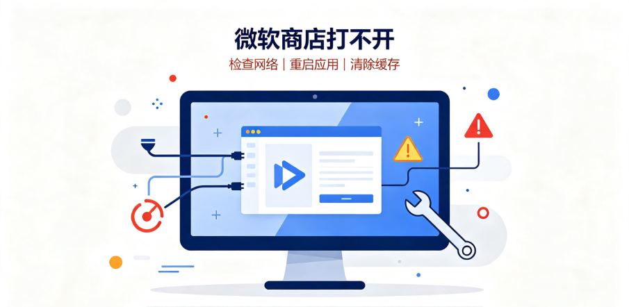 微软商店打不开怎么办?空白窗口、无限加载、错误代码0x80072F7D是什么 微软商店打不开怎么办?空白窗口、无限加载、错误代码0x80072F7D是什么