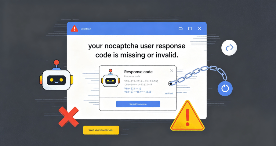 “Your noCAPTCHA User Response Code Is Missing or Invalid” – Causes and Fixes “Your noCAPTCHA User Response Code Is Missing or Invalid” – Causes and Fixes