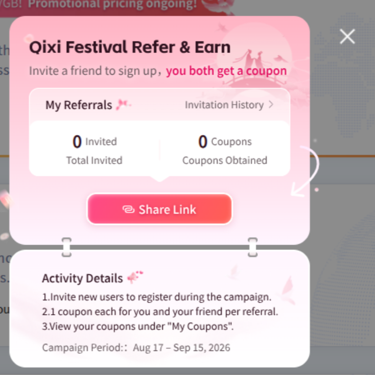 IPFLY Qixi Festival Sale 2026: 20% OFF Proxy Renewals + Refer-a-Friend Rewards IPFLY Qixi Festival Sale 2026: 20% OFF Proxy Renewals + Refer-a-Friend Rewards