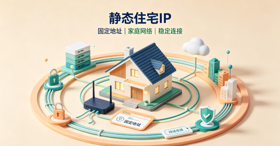 静态住宅IP是什么？比动态住宅更稳、比数据中心更可信的“网络身份证”