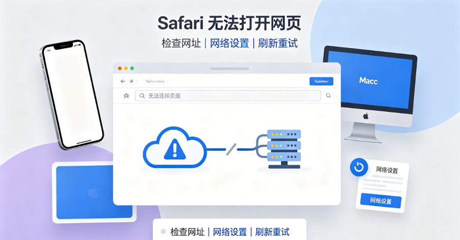 Safari无法打开网页怎么办?网络正常却打不开?6个步骤帮你彻底搞定 Safari无法打开网页怎么办?网络正常却打不开?6个步骤帮你彻底搞定