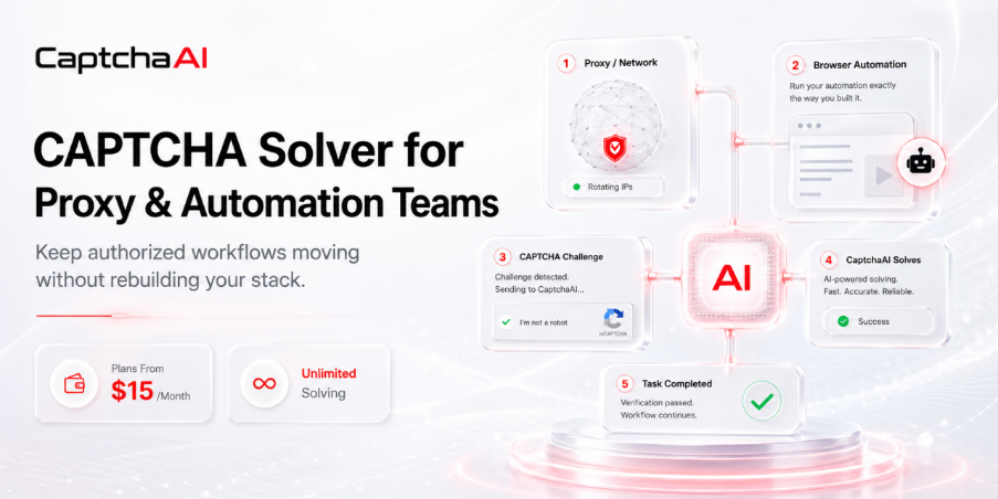 CAPTCHA Solver for Proxy & Automation Teams | CaptchaAI CAPTCHA Solver for Proxy & Automation Teams | CaptchaAI